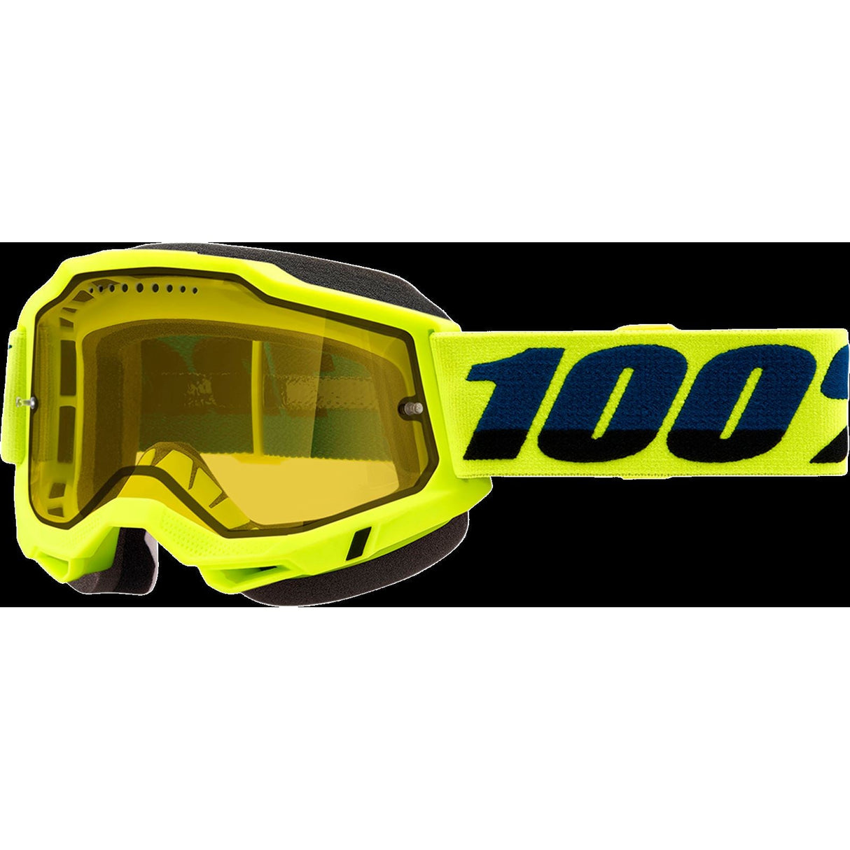 100% Accuri 2 Snow Goggles - Yellow with Yellow Dual Pane Vented Lens [MPN: 50223-608-04]
