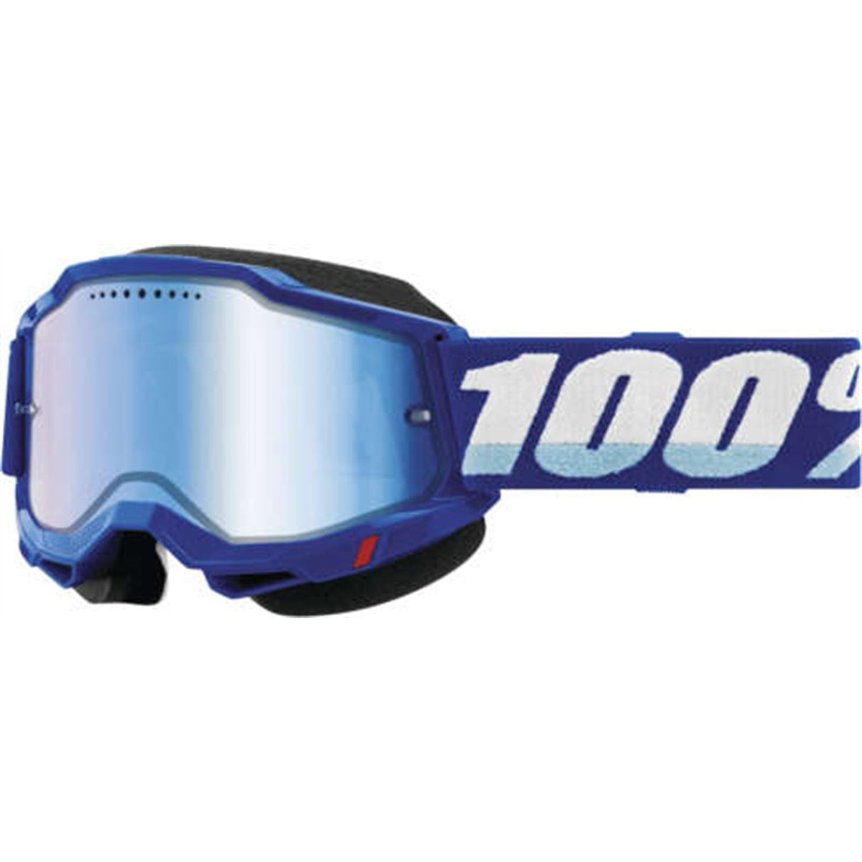 100% Accuri 2 Snow Goggles - Blue with Blue Mirror Lens [MPN: 50223-650-02]