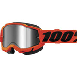 100% Accuri 2 Snow Goggles - Orange with Silver Mirror Lens [MPN: 50223-652-05]