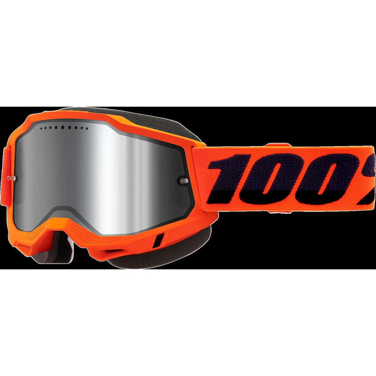 100% Accuri 2 Snow Goggles - Orange with Silver Mirror Lens [MPN: 50223-652-05]