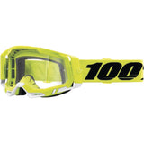 100% Racecraft 2 Goggles - Fluo Yellow - Clear [MPN: 50121-101-04]