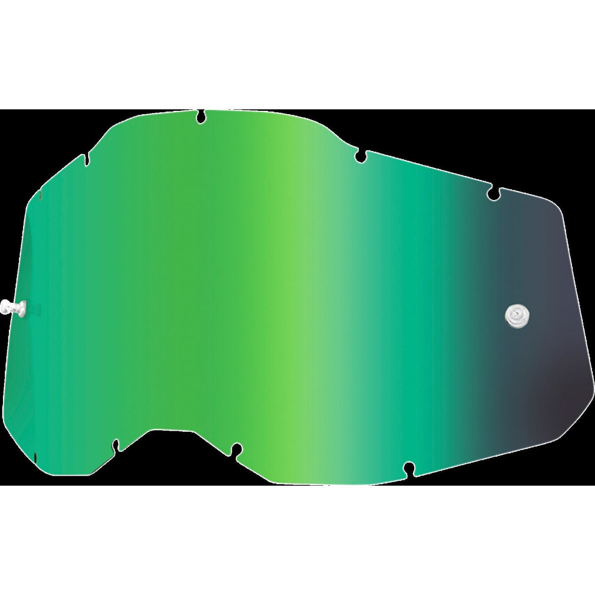 100% Accuri 2/Racecraft 2/Strata 2 Lens - Green Mirror [MPN: 51008-260-01]