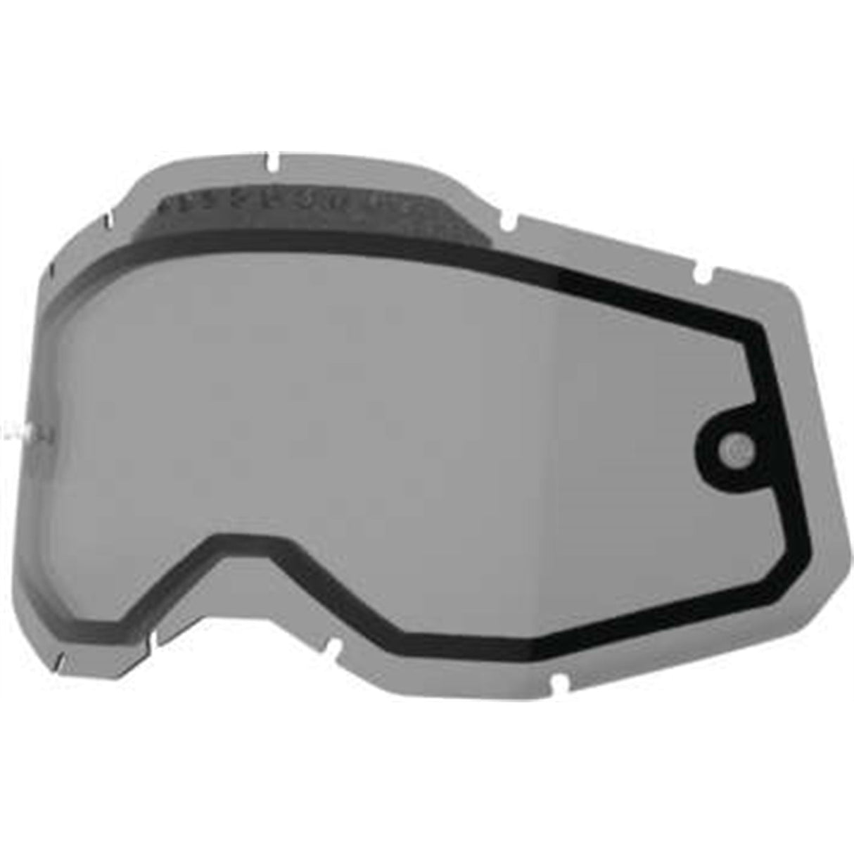 100% Accuri 2/Racecraft 2/Strata 2 Dual Lens - Vented - Smoke [MPN: 59082-00002]