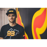 100% BB33 Track T-Shirt - Black - Small [MPN: BB-32141-001-10]