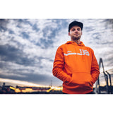 100% BB33 Pullover Kangaroo Pocket Hoodie - Orange - Medium [MPN: BB-36045-476-11]