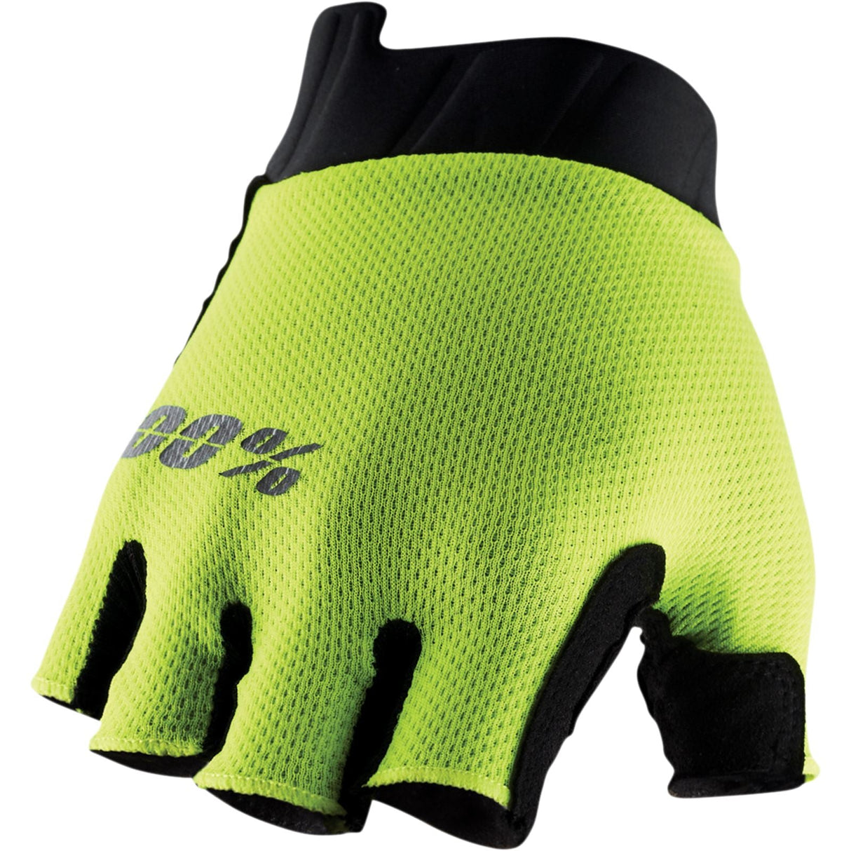 100% Exceeda Gel Shortfinger Glove - Flo Yellow - Medium [MPN: 10021-004-11]