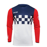 Thor Hallman Different Cheque Jersey - White/Red/Blue - Medium [MPN: 2910-6578]