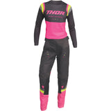 Thor Women's Pulse REV Jersey - Charcoal/Pink - Medium [MPN: 2911-0239]