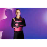 Thor Women's Pulse REV Jersey - Charcoal/Pink - Large [MPN: 2911-0240]