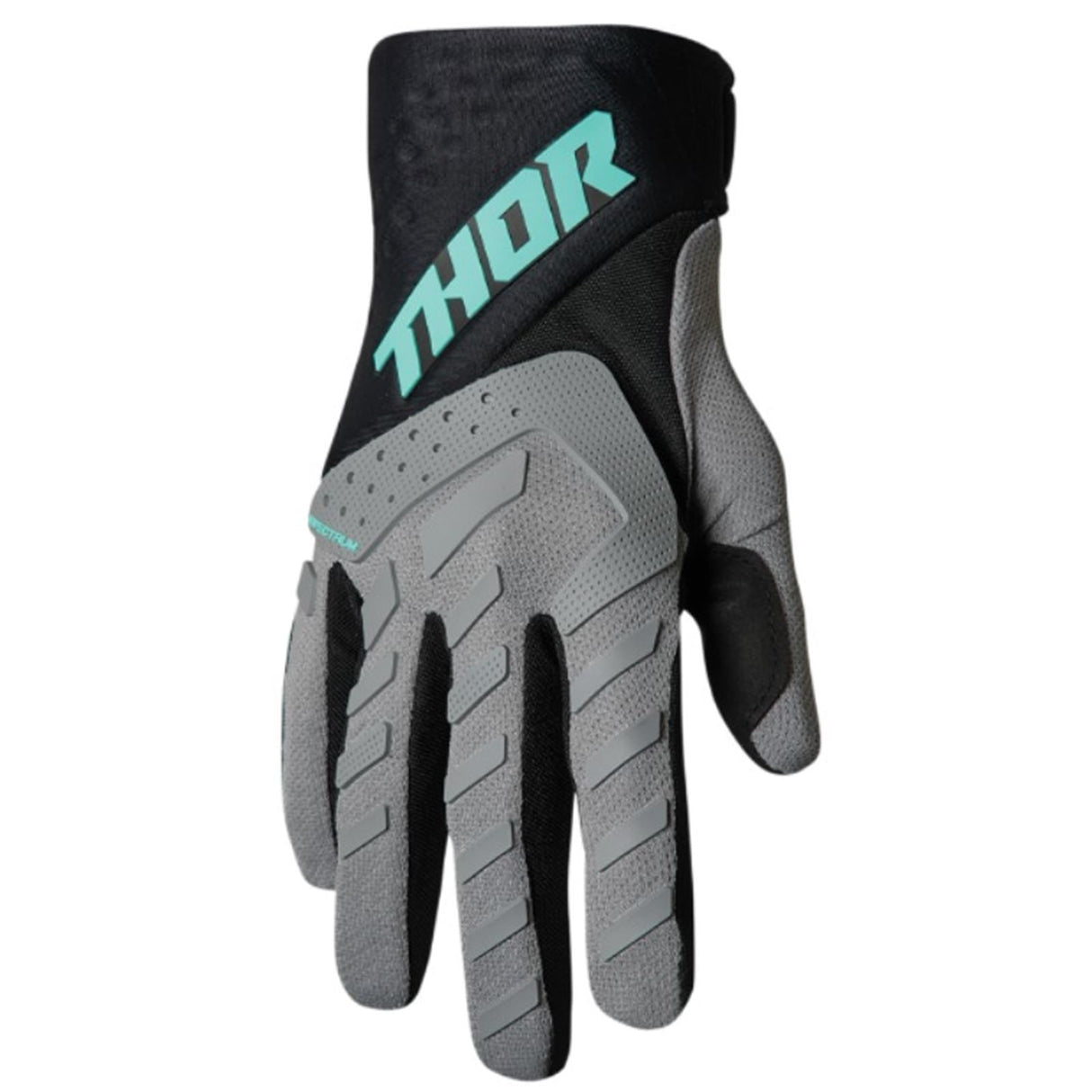Thor Spectrum Gloves - Gray/Black/Mint - Small [MPN: 3330-6826]