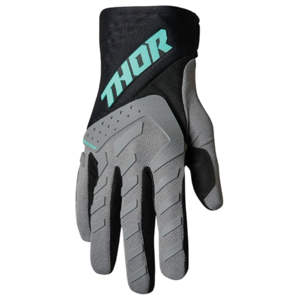 Thor Youth Spectrum Gloves - Gray/Blue/Maroon - Large [MPN: 3332-1601]