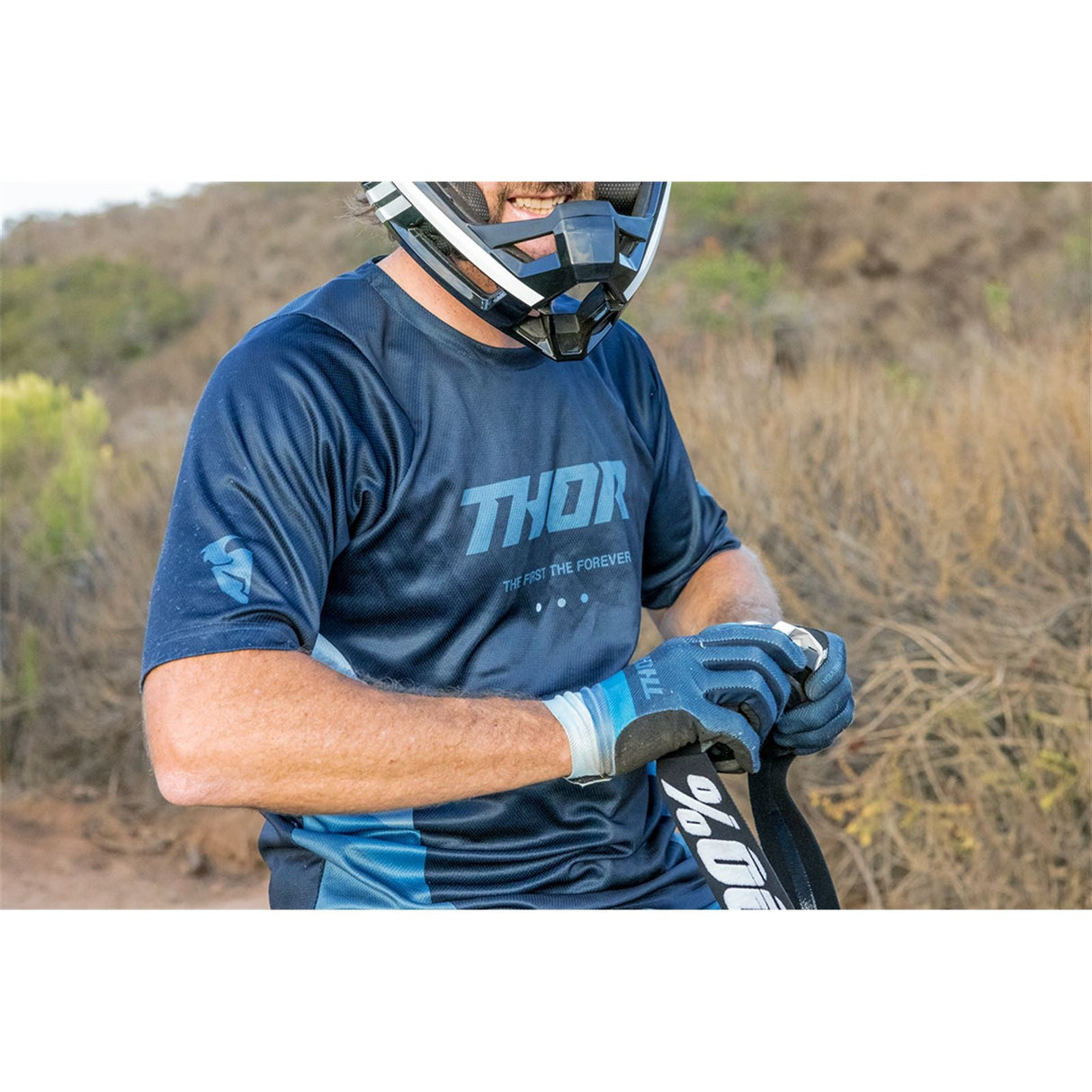 Thor Assist React Gloves - Midnight/Teal - Small [MPN: 3360-0069]
