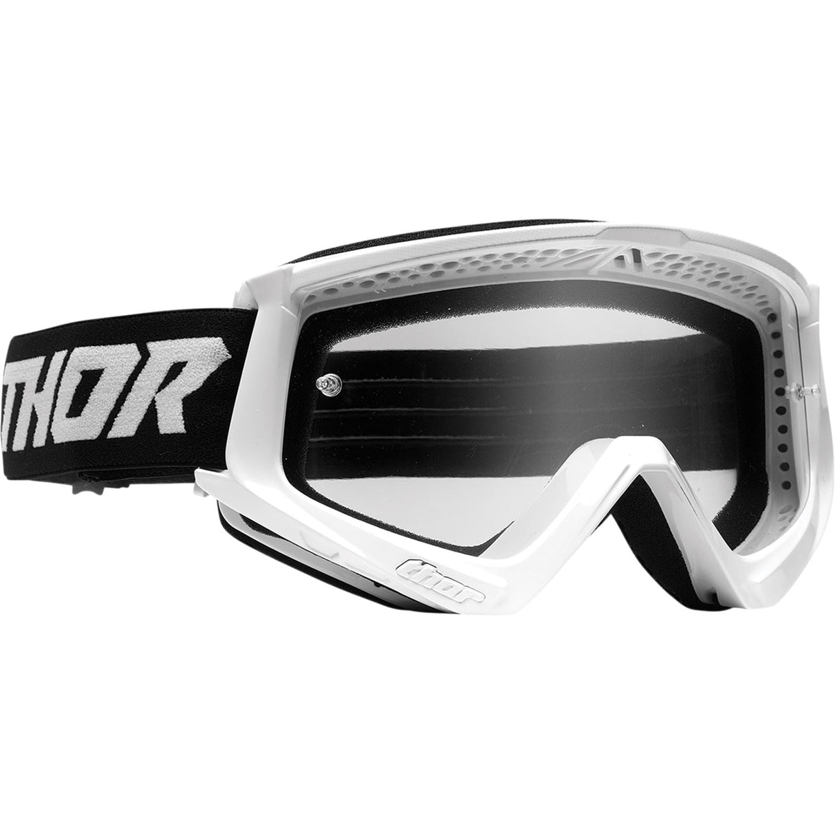 Thor Youth Combat Goggles - Racer - White/Black [MPN: 2601-3046]