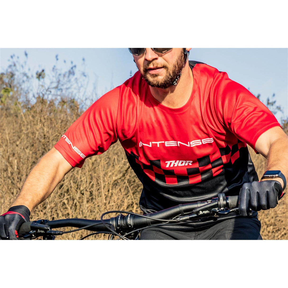 Thor Intense Chex Jersey - Red/Black - XL [MPN: 5120-0142]