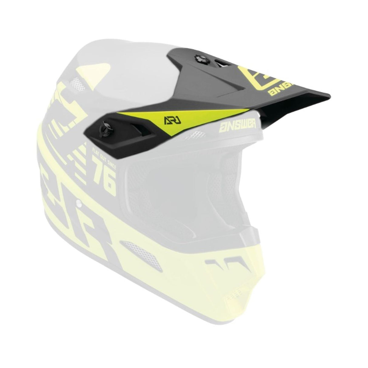 Answer AR1 Helmet Replacement Parts - Bold Hyper Acid/Black - Visor [MPN: 447090]