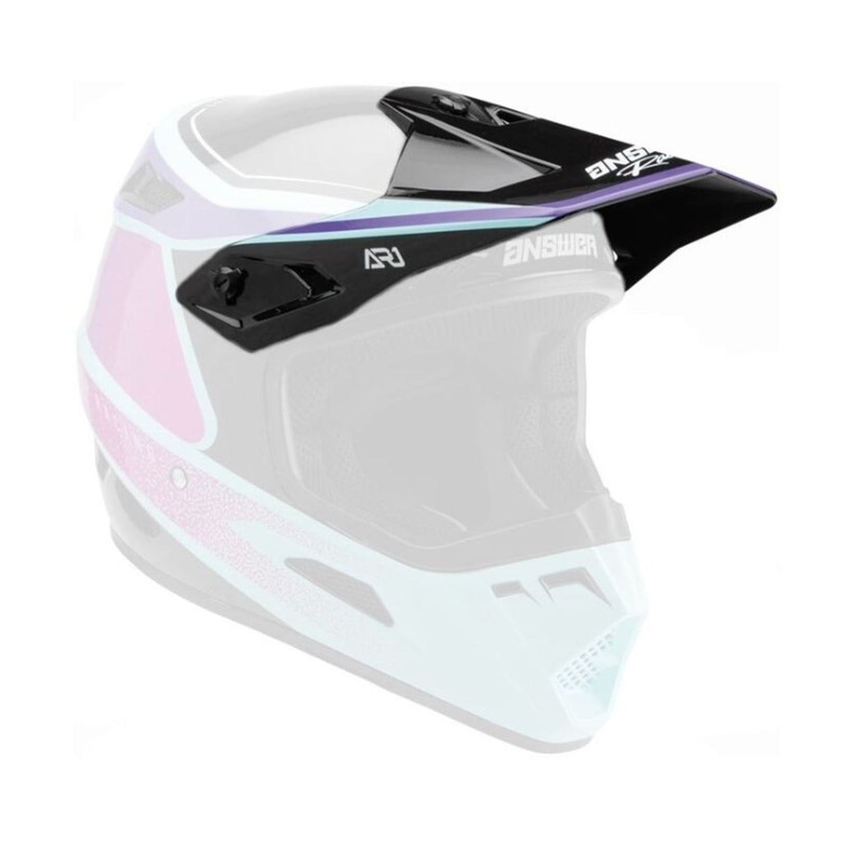 Answer AR1 Helmet Replacement Parts - Vivid Purple/Seafoam - Visor [MPN: 447091]