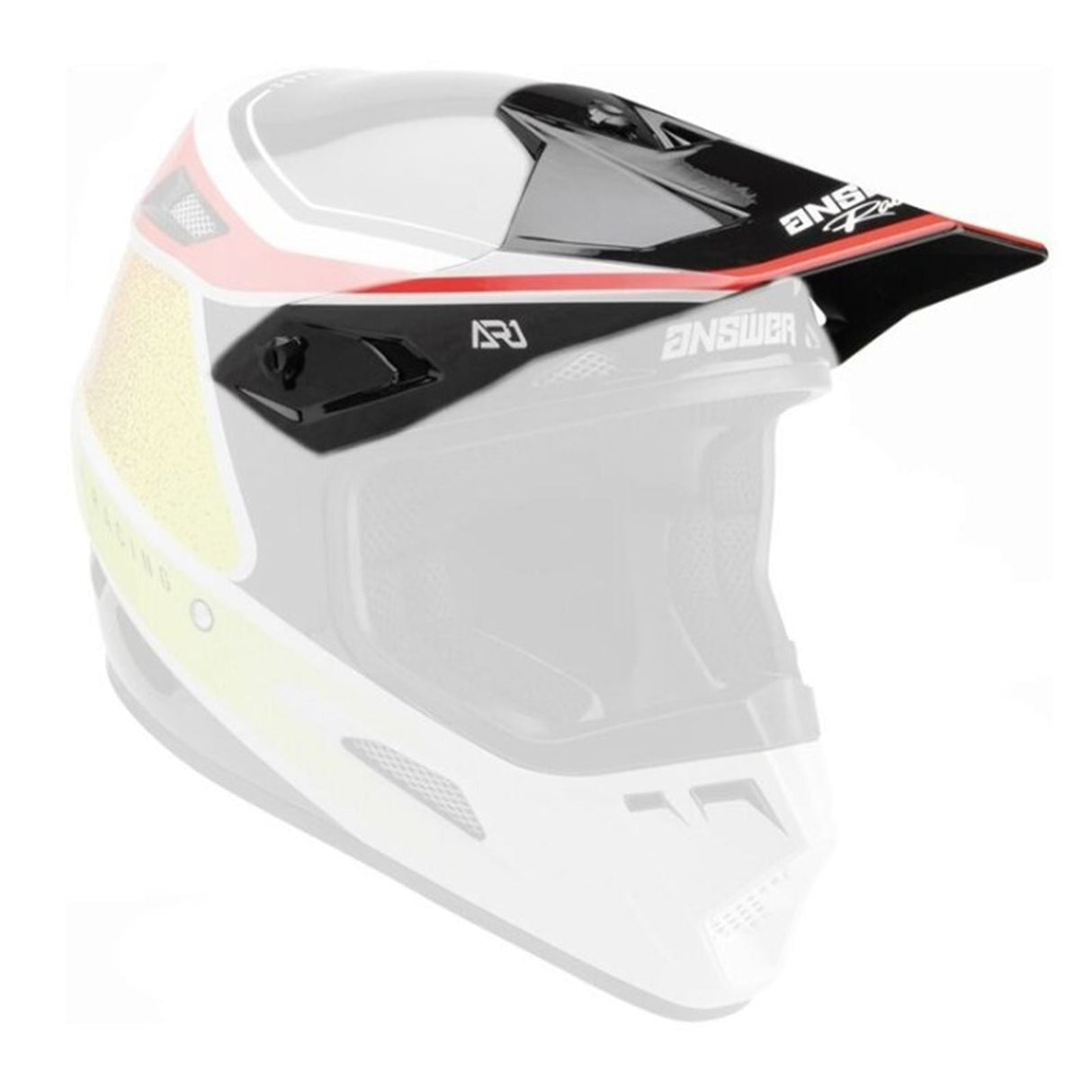 Answer AR1 Helmet Replacement Parts - Vivid Red/Hyper Acid - Visor [MPN: 447093]