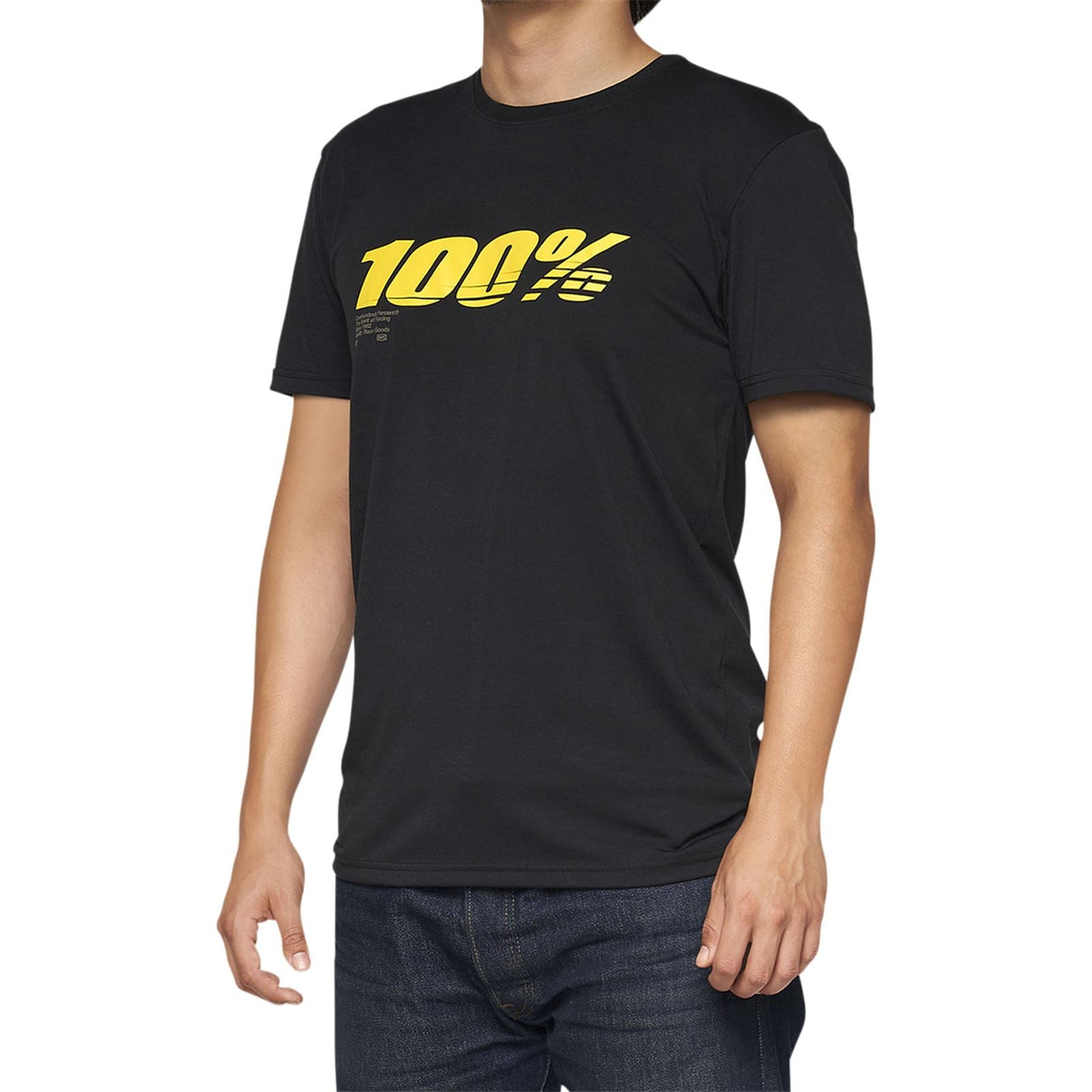 100% Tech Speed T-Shirt - Black - Medium [MPN: 35030-001-11]