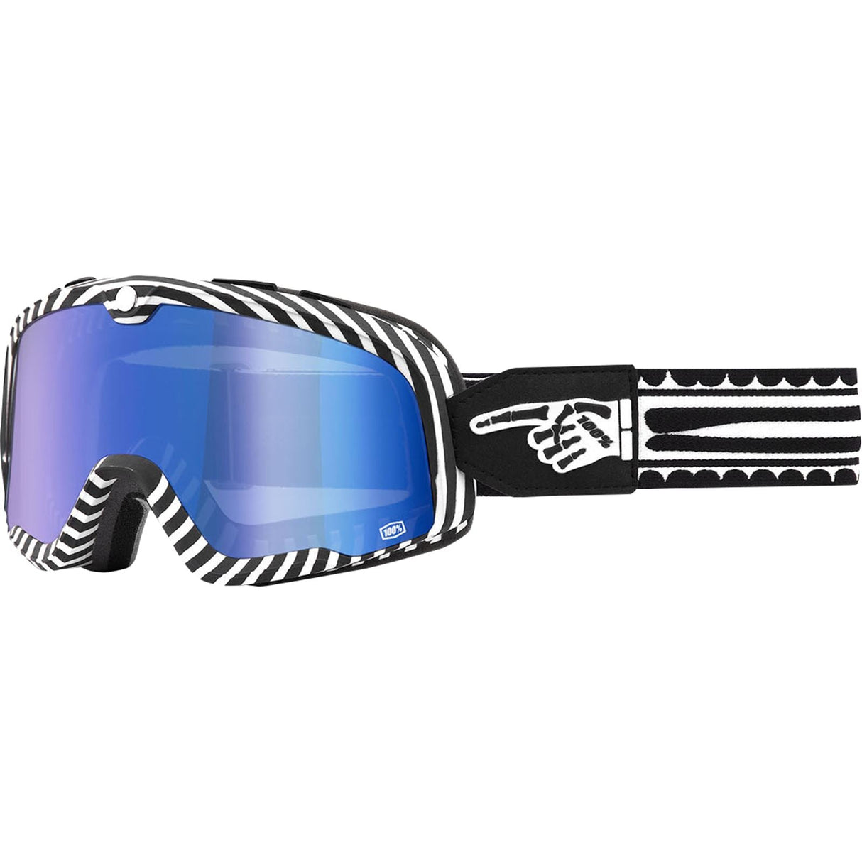 100% Barstow Goggles - Death Spray - Blue Mirror [MPN: 50002-250-01]