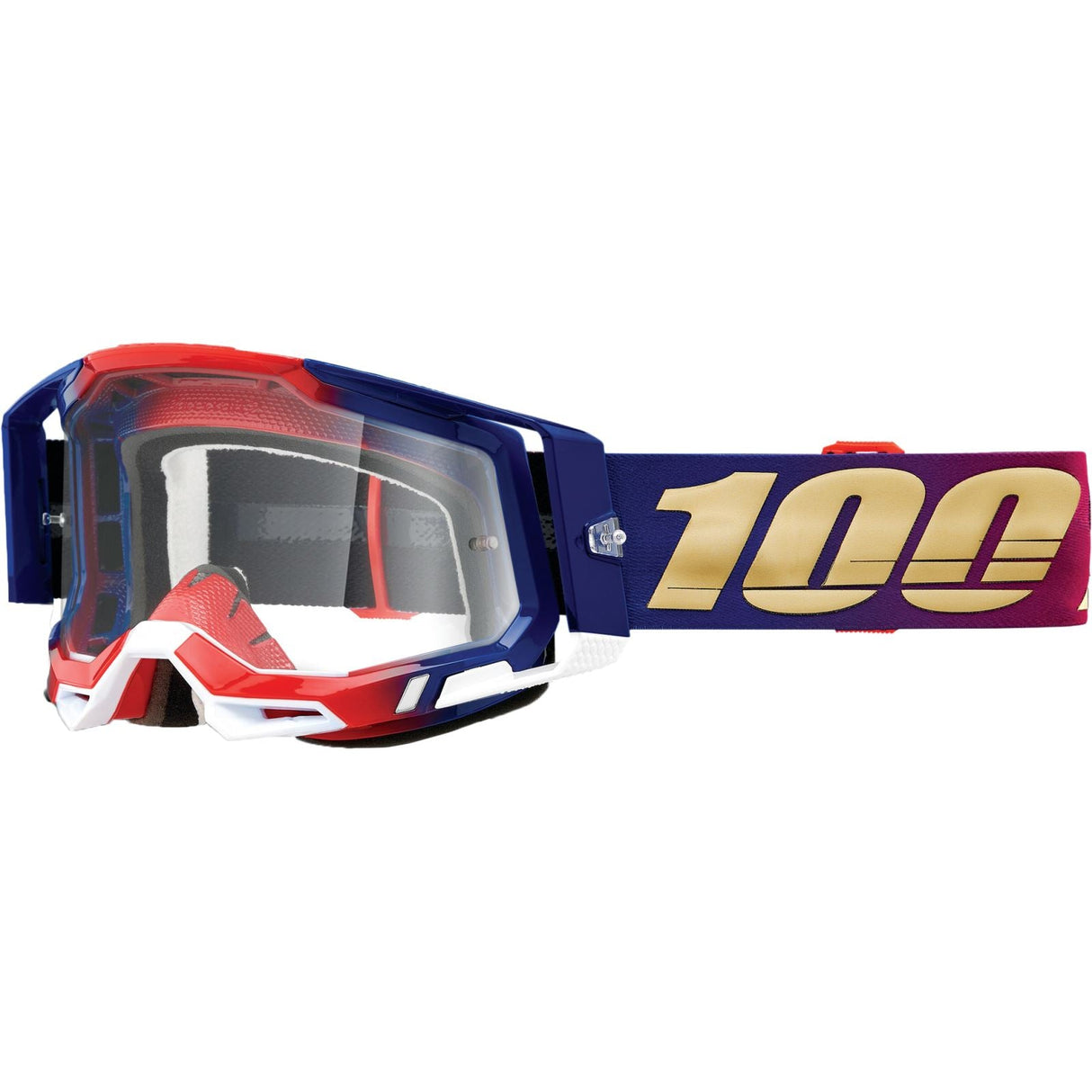 100% Racecraft 2 Goggles - United - Clear [MPN: 50009-00009]