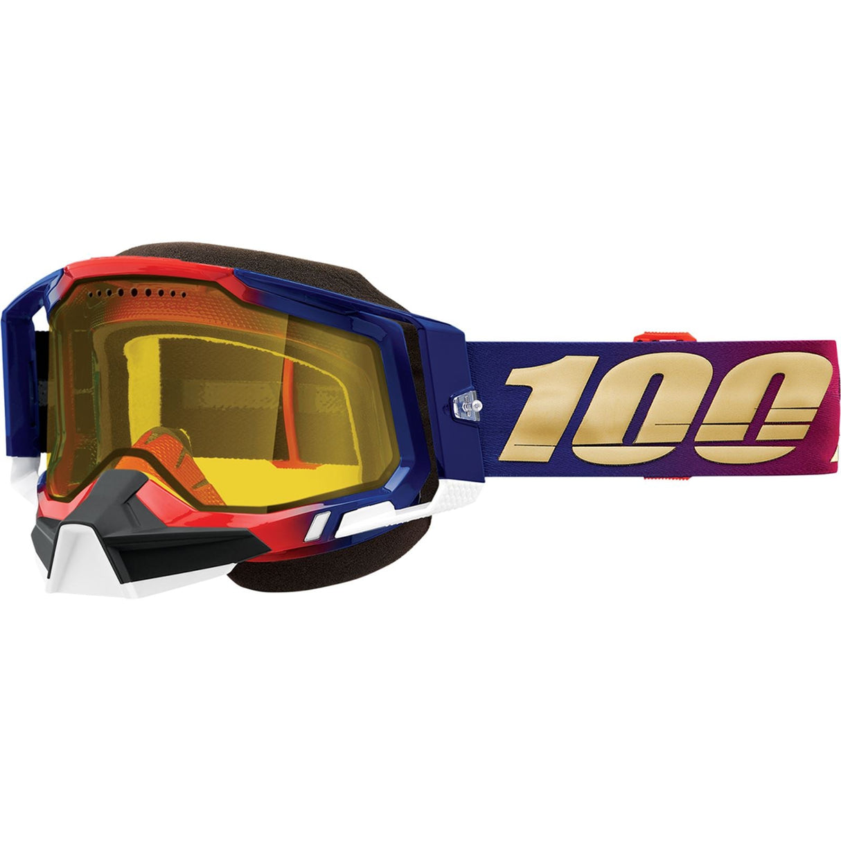 100% Racecraft 2 Snow Goggles - United - Yellow [MPN: 50122-608-05]