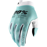 100% iTrack Gloves - Aqua - Small [MPN: 10015-481-10]
