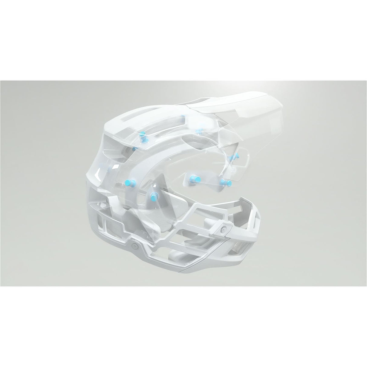 100% Trajecta Helmet - Fidlock - Black/White - Large [MPN: 80003-00007]