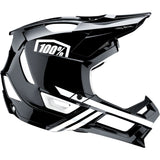 100% Trajecta Helmet - Fidlock - Black/White - Large [MPN: 80003-00007]