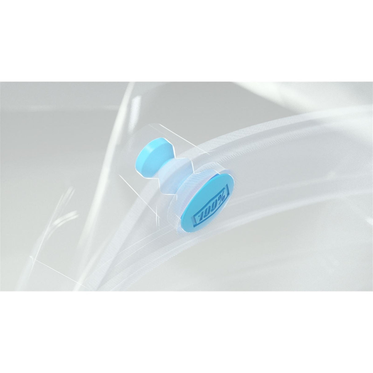 100% Trajecta Helmet - Fidlock - Black/White - XL [MPN: 80003-00008]