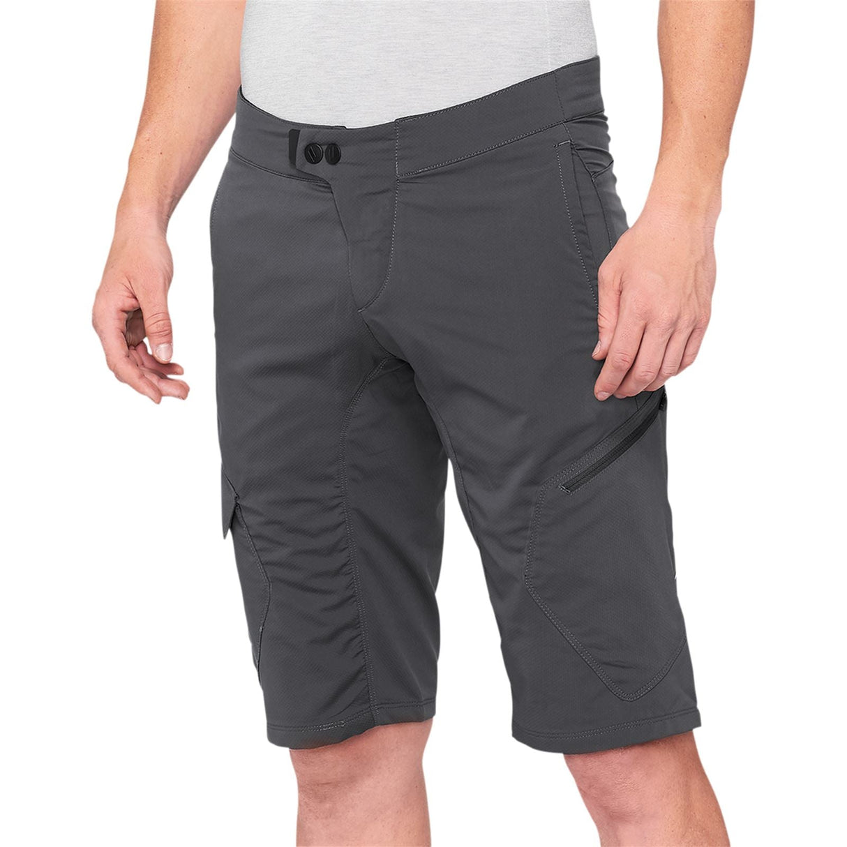 100% Ridecamp Shorts - Charcoal - US 36 [MPN: 40029-00011]