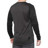 100% Ridecamp Jersey - Long-Sleeve - Black/Charcoal - Large [MPN: 40028-00002]
