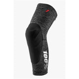 100% Teratec Knee Guards Grey Heather/Black, Large [MPN: 90230-303-12]