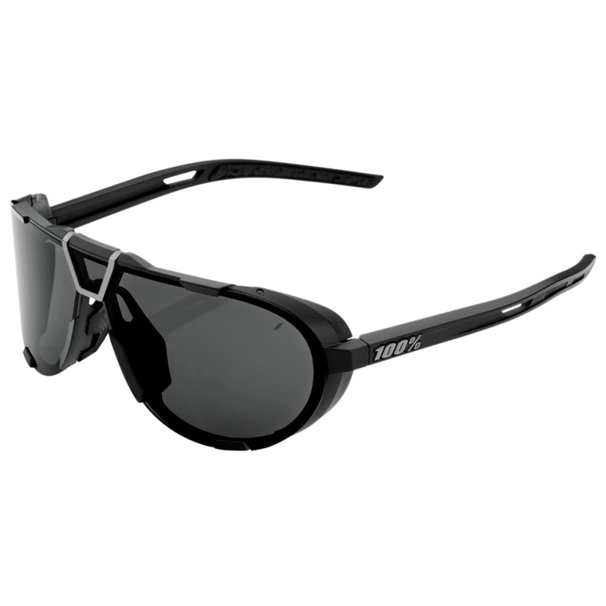 100% Westcraft Sunglasses - Matte Black - Smoke [MPN: 61046-102-01]
