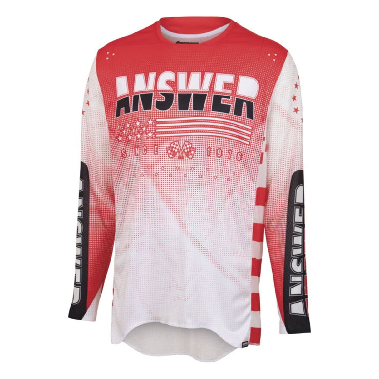 Answer Youth A22.5 Elite Revolution Jersey White/Infra Red, Youth S [MPN: 447221]