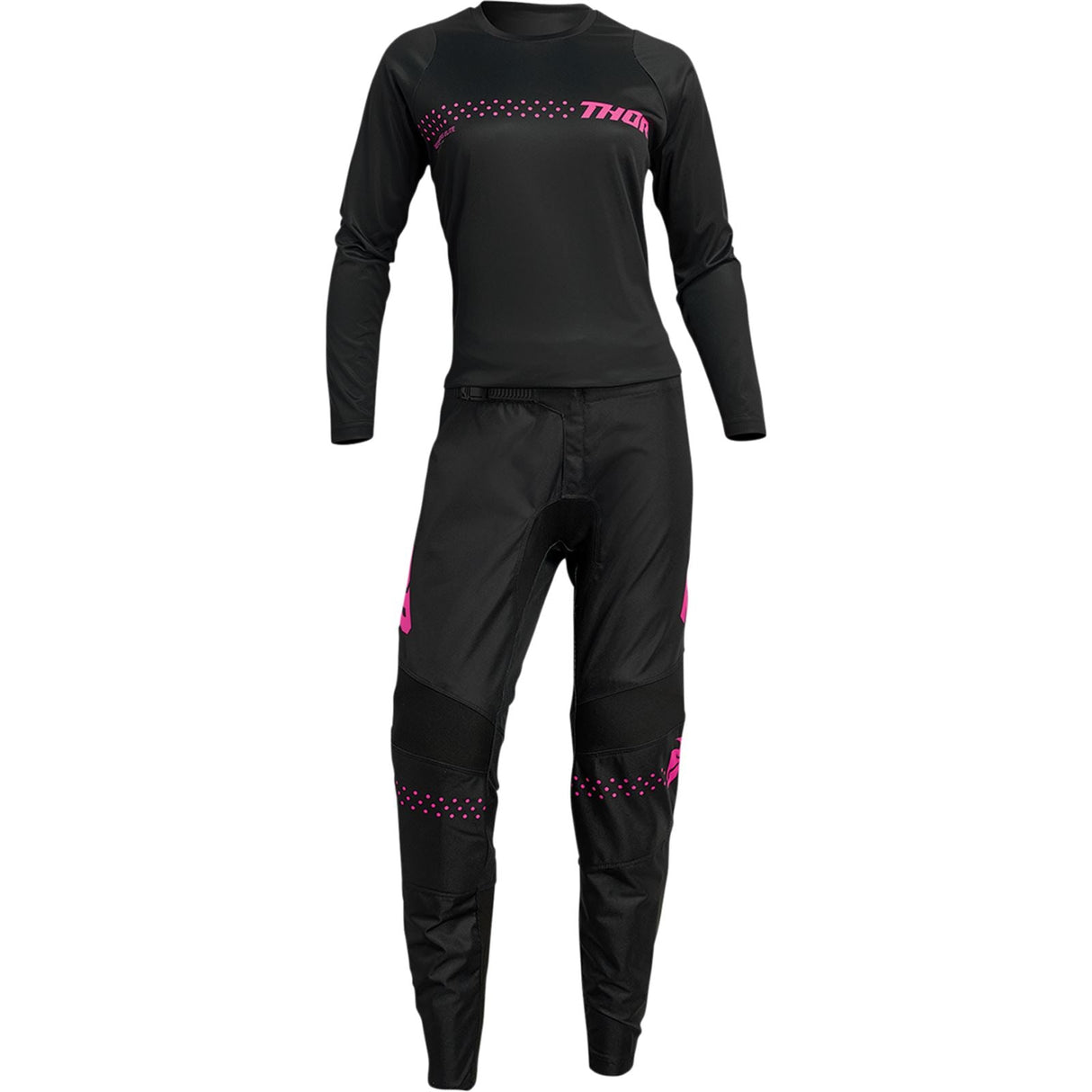 Thor Women's Sector Minimal Jersey - Black and Pink - XS 2911-0247