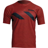 Thor Assist Hazard Jersey - Short-Sleeve - Heather Red and Black - XL [MPN: 5020-0005]