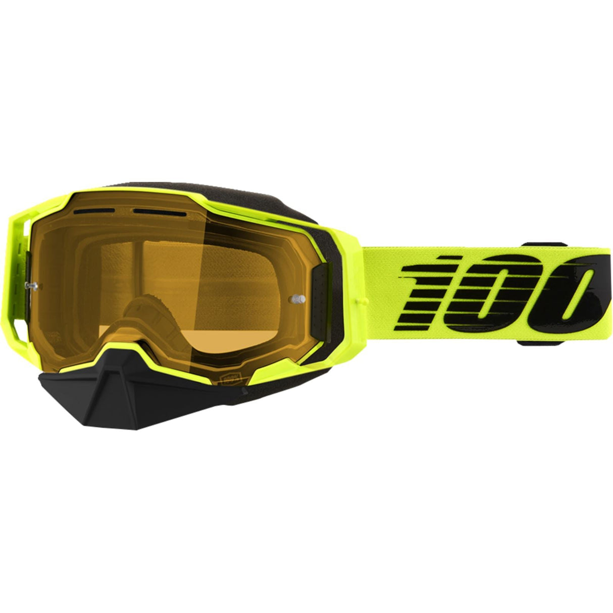 100% Armega Snow Goggles - Nuclear Citrus - Yellow Lens [MPN: 50007-00003]