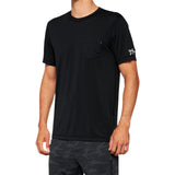100% Mission Athletic T-Shirt - Black - Medium [MPN: 20014-00001]