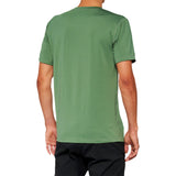 100% Mission Athletic T-Shirt - Olive - Small [MPN: 20014-00015]
