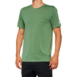 100% Mission Athletic T-Shirt - Olive - Medium [MPN: 20014-00016]