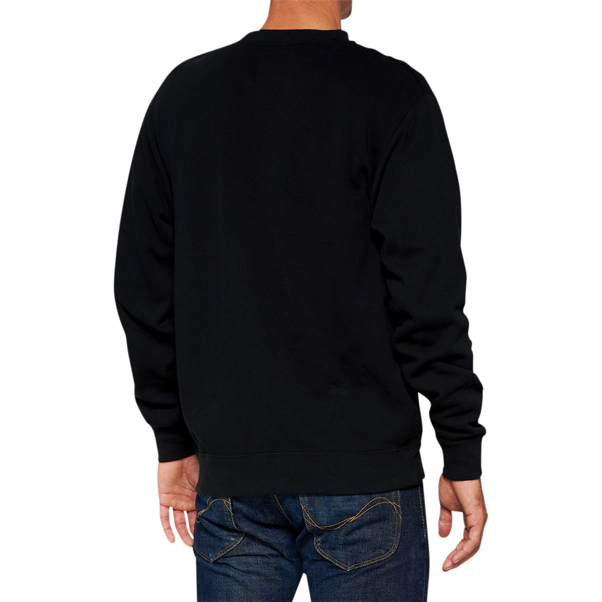 100% Icon Long-Sleeve Fleece Sweatshirt - Black - Medium [MPN: 20026-00001]
