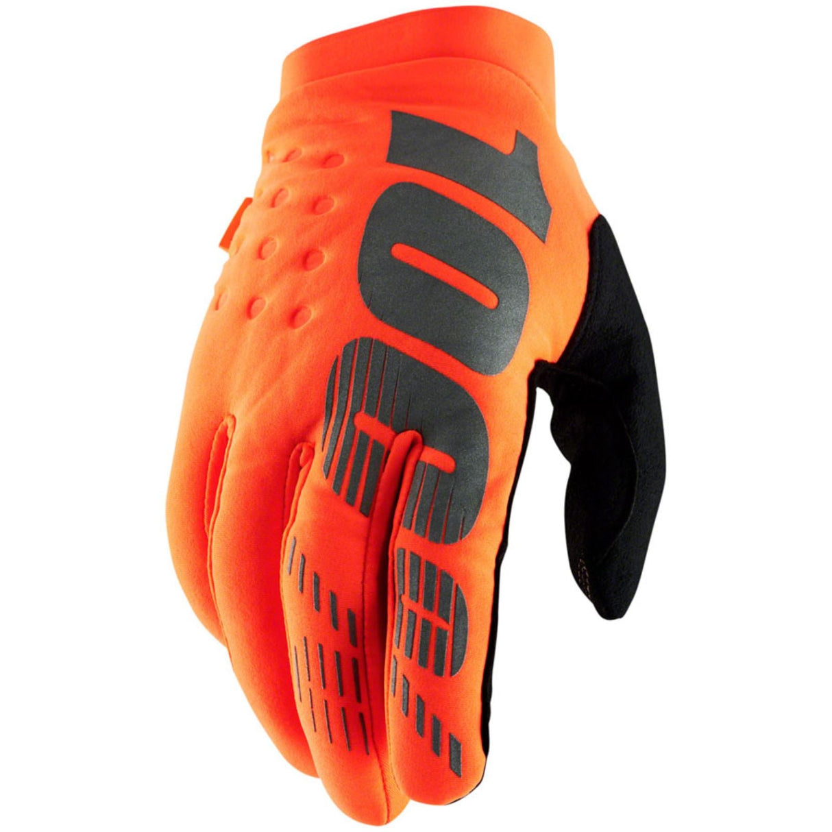100% Brisker Gloves - Fluo Orange/Black - Large [MPN: 10003-00012]