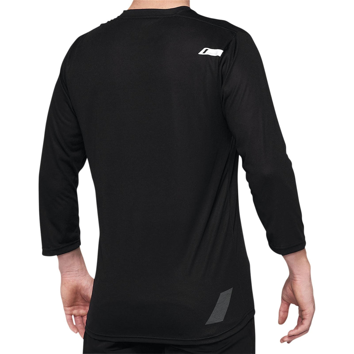 100% Airmatic 3/4 Sleeve Jersey - Black - Medium [MPN: 40018-00001]