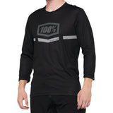 100% Airmatic 3/4 Sleeve Jersey - Black - Medium [MPN: 40018-00001]