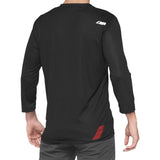 100% Airmatic 3/4 Sleeve Jersey - Black/Red - Medium [MPN: 40018-00006]