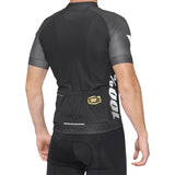 100% Exceeda Jersey - Short-Sleeve - Black/Charcoal - Medium [MPN: 40051-00001]