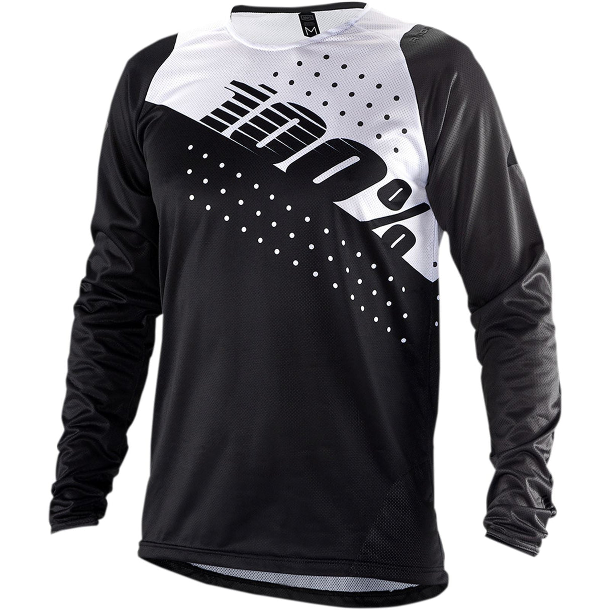 100% R-Core Long-Sleeve Jersey - Black/White - Medium [MPN: 40005-00011]