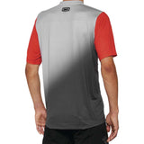 100% Celium Jersey - Short-Sleeve - Gray/Racer Red - Small [MPN: 40011-00010]