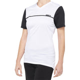 100% Women's Ridecamp Jersey - Short-Sleeve - White/Black - XL [MPN: 40035-00011]