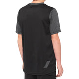 100% Youth Ridecamp Jersey - Short-Sleeve - Black/Charcoal - Medium [MPN: 40031-00001]